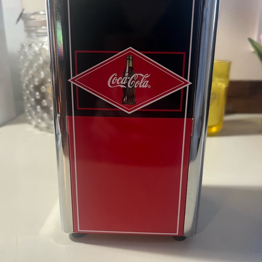 Vintage coca-cola napkin dispenser.
